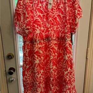 Lane Bryant Vibrant Floral Dress NWT